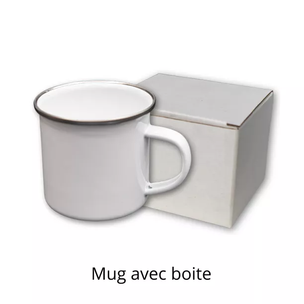 1/2 palette Mugs émaillés A sublimables 12oz / 370ml