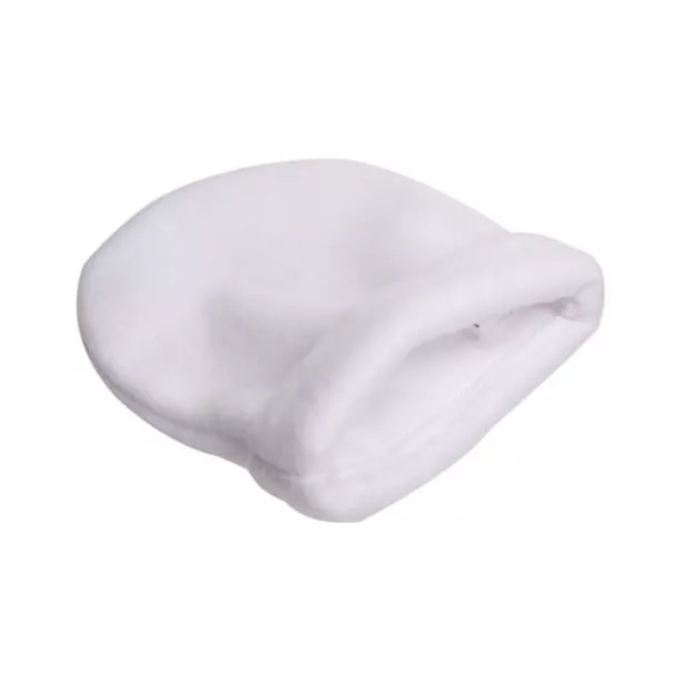 Bonnet de naissance blanc en polaire (ADC72)