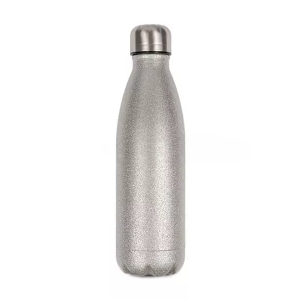 Bouteille isotherme en Inox - Glitter Argent (ADC412)