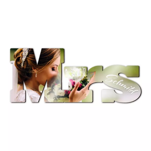 Cadre photo en MDF Lettrage (ADC162)