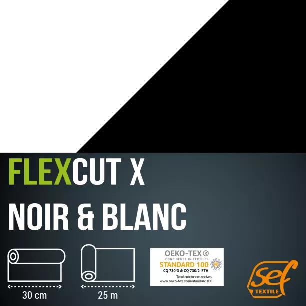 FlexCut X Laize 30 (Noir/Blanc)
