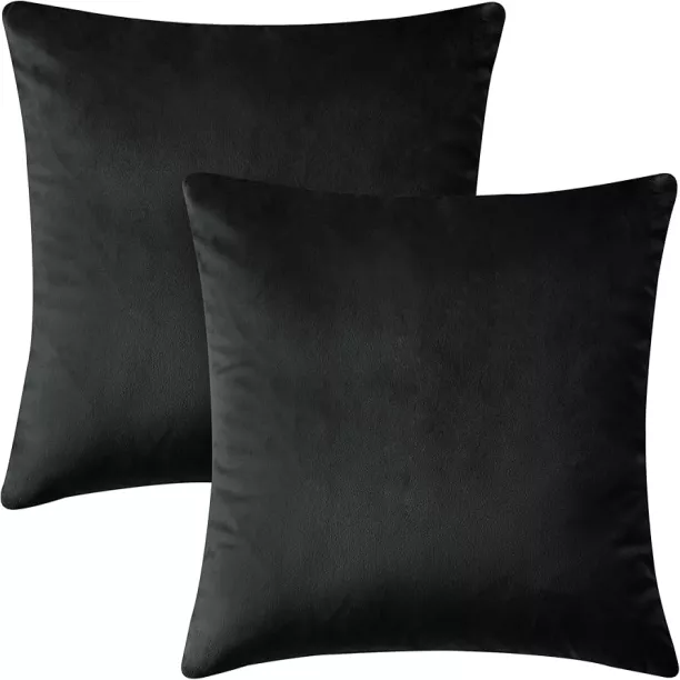 Housse de coussin noire (ADC702)