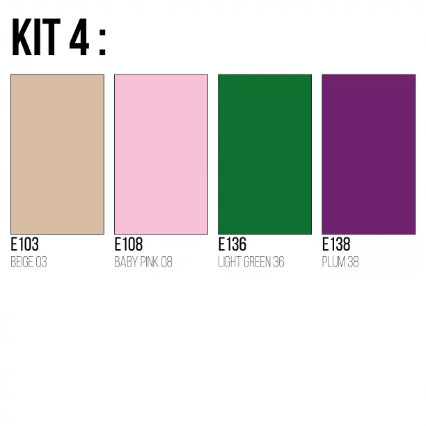 Kits de rouleaux de FlexCut (5 mètres) incluant des couleurs