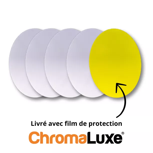 Lot de 5 ovales extérieurs en aluminium