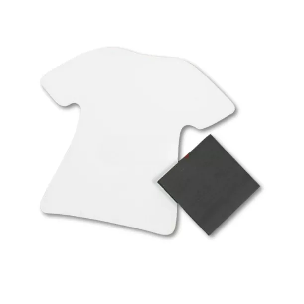 Magnet blanche en aluminium pour frigo forme tee-shirt (ADC53)