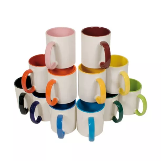 Mug bicolore intérieur & anse (ADC150)