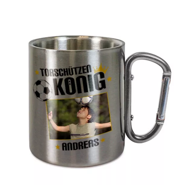 Mug en inox Ø 8 cm hauteur 9 cm (ADC142)