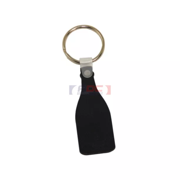 Porte-clé en MDF blanc brillant (ADC182)