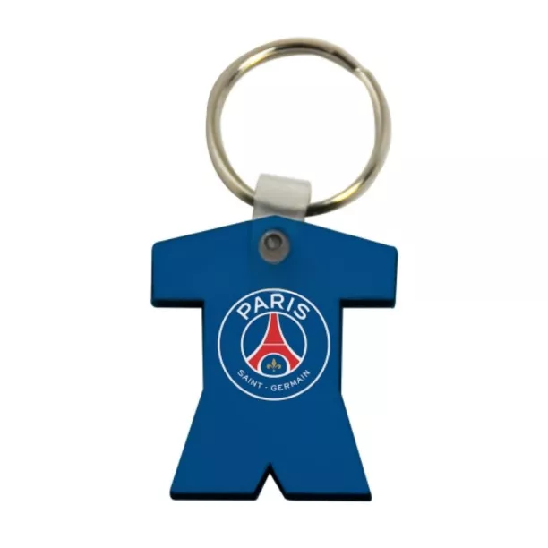 Porte-clé en MDF blanc brillant (ADC182)