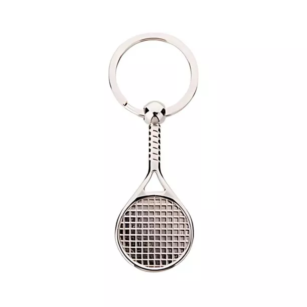 Porte-clé en métal luxe argenté (ADC208)