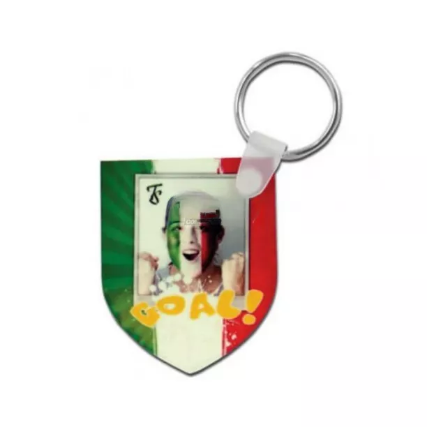 Porte-clé en plastique blanc (ADC885)