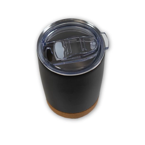 Tasse noir avec base en liège - Q-028