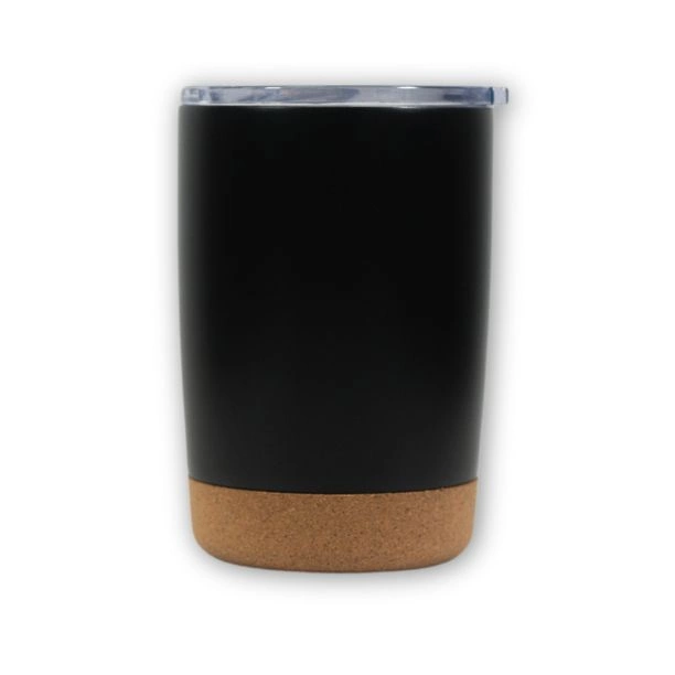 Tasse noir avec base en liège - Q-028