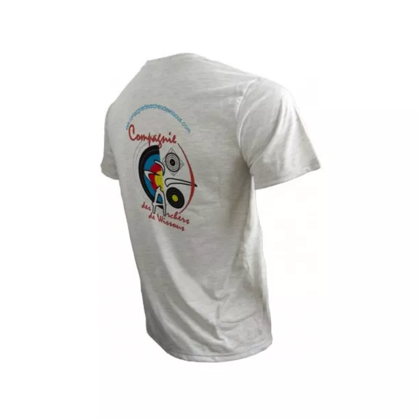 Tee-shirt adulte gris manches courtes (ADC55)