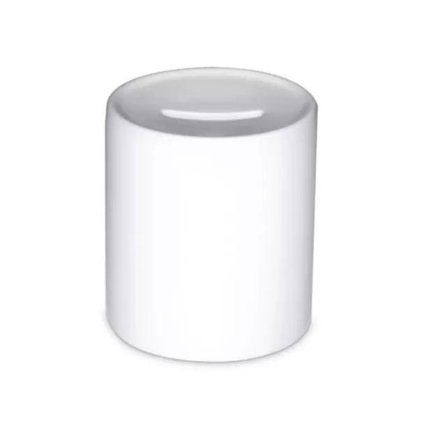 Tirelire blanche en porcelaine (ADC248)