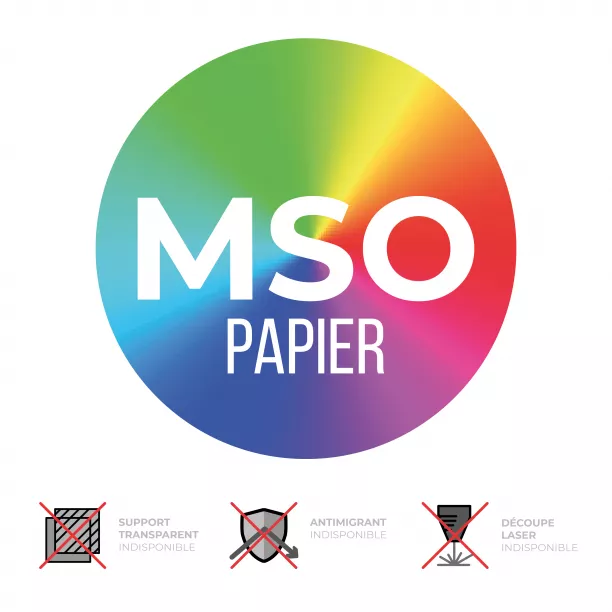 Transfert digital MSO A3 sur papier