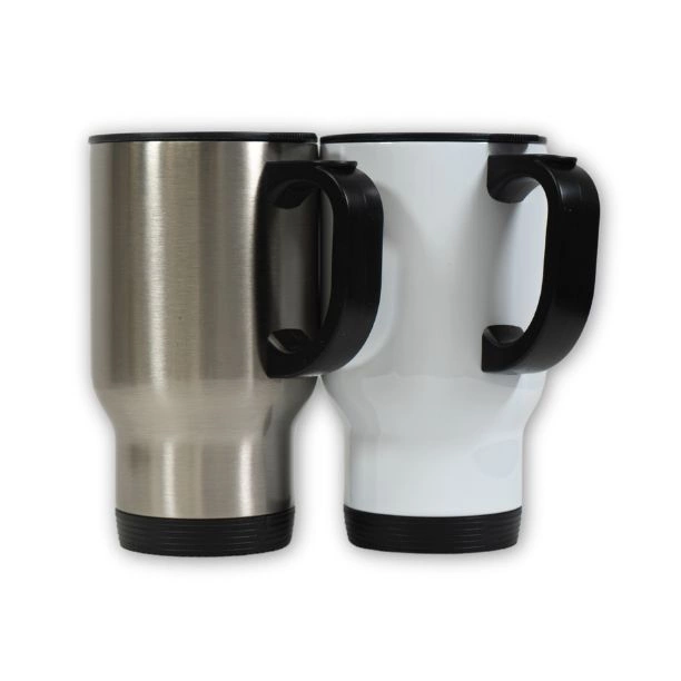Travel mug avec couvercle plastique