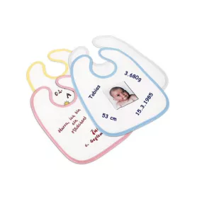Bavoir bébé bordure couleur (ADC71)