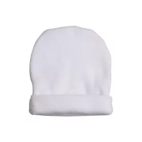 Bonnet de naissance blanc en polaire (ADC72)