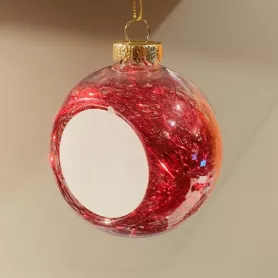 Boule de Noël aux cheveux d'anges (ADC296)