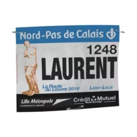 Dossard blanc 100% polyester (ADC102)