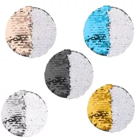 Écusson Thermo-collant à Sequins - Rond (ADC580)
