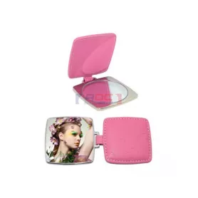 Miroir de poche Simili Cuir (ADC755)
