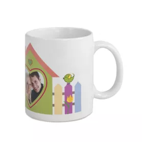 Mug blanc H 9,5 cm Ø 8,2 cm (ADC151)