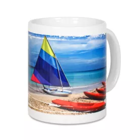 Mug blanc H 9,6 cm Ø 8 cm ultra brillant  (ADC155)