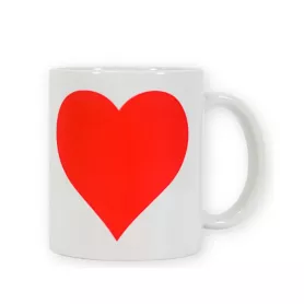 Mug magique coeur non sublimable (NS-001 WHITE)