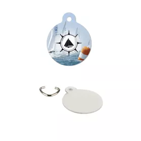 Pendentif blanc en aluminium (ADC175)