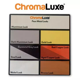 Plaque en aluminium carré ChromaLuxe