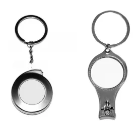 Porte-clé en métal chromé (ADC870)