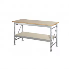 Table de travail avec étagère inférieure