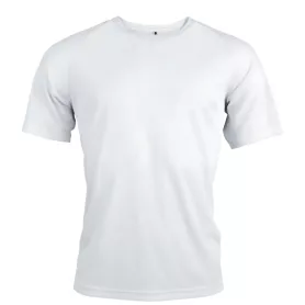 Tee-shirt adulte blanc à manches courtes (ADC54)
