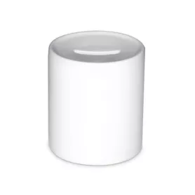 Tirelire blanche en porcelaine (ADC248)