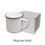 1/2 palette Mugs émaillés A sublimables 12oz / 370ml