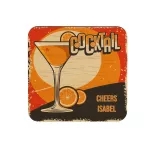 Dessous de verre en contreplaqué (ADC17)