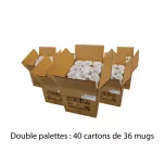 Double palettes Mugs AAA sublimables 11oz/325ml