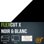FlexCut X Laize 50 (Noir/Blanc)