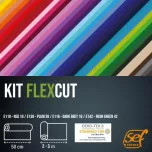 Kit de rouleaux FlexCut Laize 50cm – Couleurs Standard & Néon