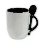 Mug cuillière intégrée avec anse et intérieur colorés - M-SPI