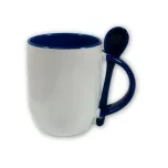 Mug cuillière intégrée avec anse et intérieur colorés - M-SPI