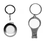 Porte-clé en métal chromé (ADC870)