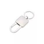 Porte-clé en métal luxe argenté (ADC208)