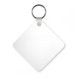 Porte-clé en plastique blanc (ADC885)