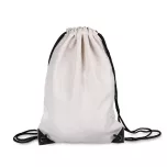 Sac de gym - cordelettes noires (ADC325)
