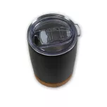 Tasse noir avec base en liège - Q-028