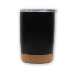 Tasse noir avec base en liège - Q-028