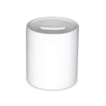Tirelire blanche en porcelaine (ADC248)